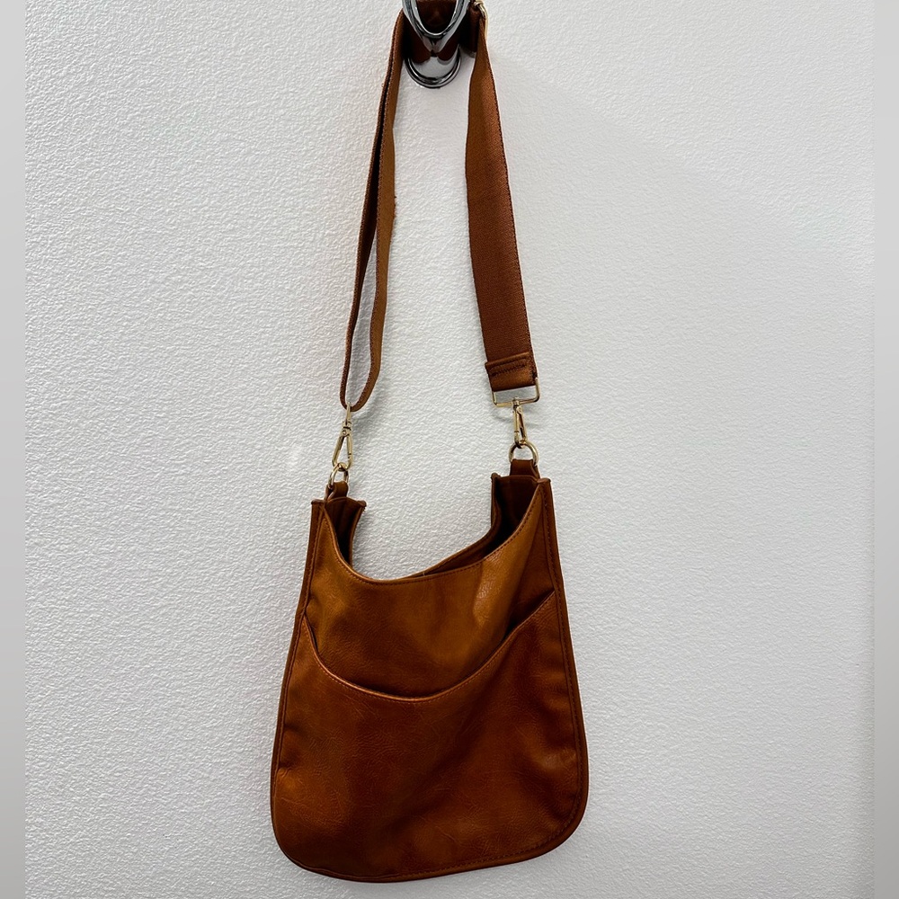 ahdorned camel messenger bag